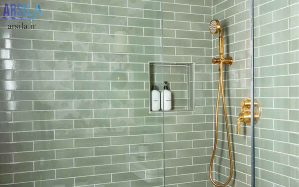 کاشی سرویس بهداشتی سبز