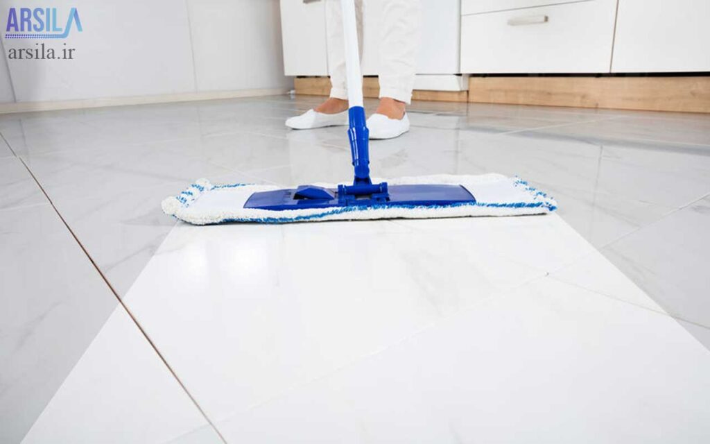 پاک کردن گچ از روی سرامیک