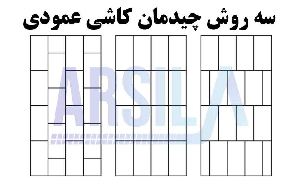 مدل نصب عمودی کاشی