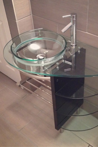 روشویی شیشه ای