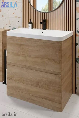 روشویی کابینتی چوبی