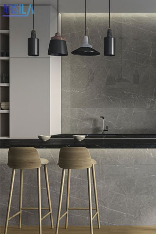 سرامیک آشپزخانه خاکستری