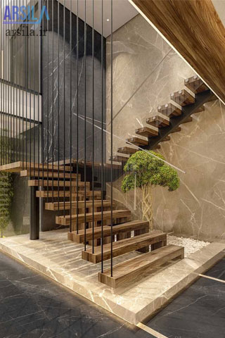 سرامیک راه پله دیوار