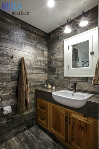 سرویس بهداشتی با سرامیک طرح روستیک