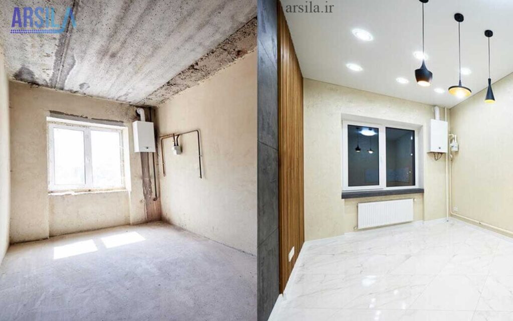 بازسازی خانه های قدیمی قبل و بعد ایرانی