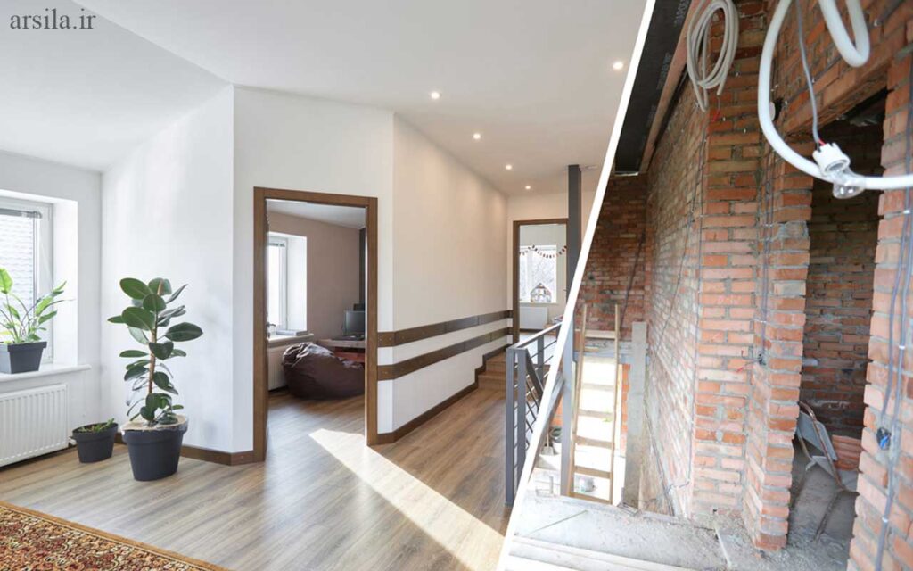 نمونه کارهای بازسازی خانه