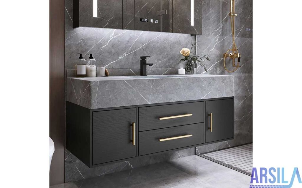 روشویی سرامیکی مدرن کابینتی